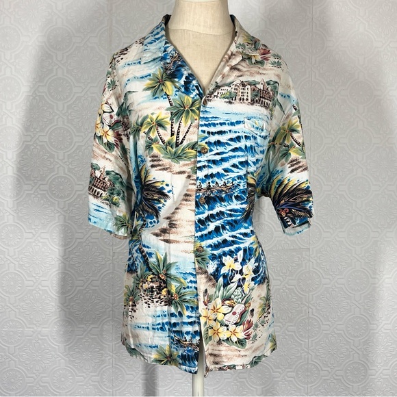 Vintage 70’s Hawaiian shirt
By BaReFoot in PaRaDise made in the USA
▪️Size XL - Picture 1 of 5